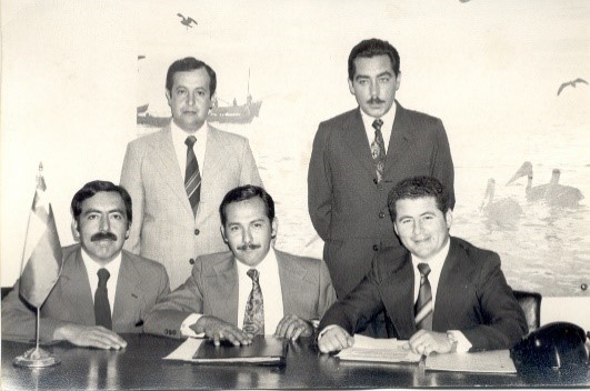 Arriba: Juan Parra y Baldovino Bendix
Abajo: Marcelo Canobra, Patricio Baquedano y Victor Perez
